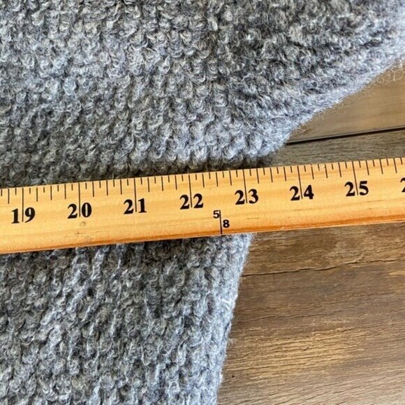 Vince Camuto Wool Blend Women's Jacket Size S Faux Leather Sleeve Mock Neck Gray - Picture 5 of 13